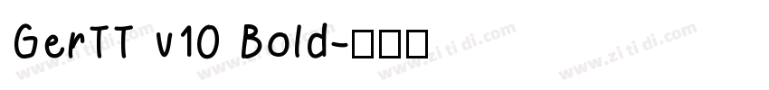 GerTT v10 Bold字体转换